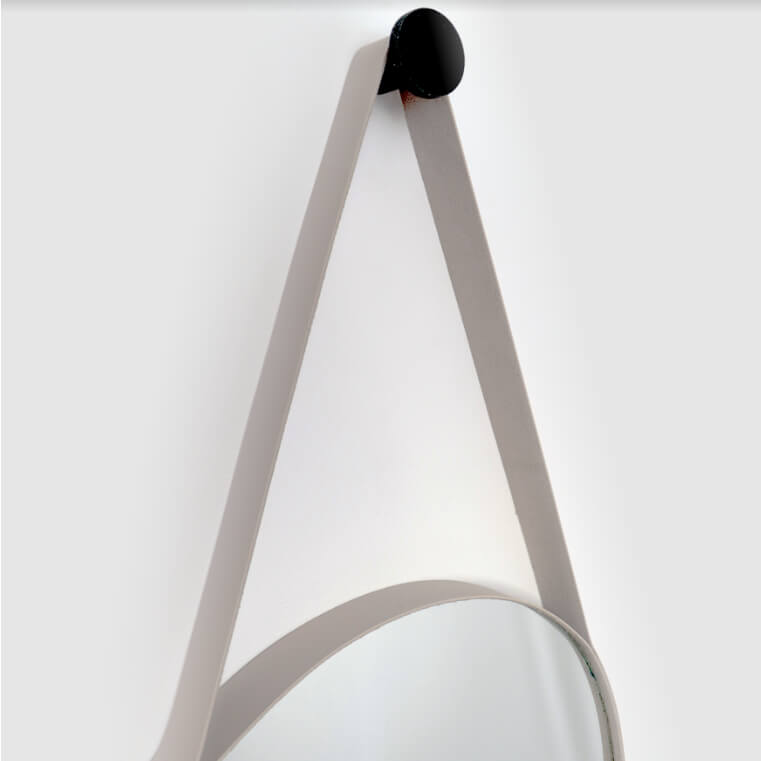 Espelho Redondo Decorativo Com 60cm - Alça e Pino