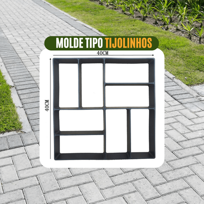 Molde de Piso para Jardins e Calçadas - FlexDecor (+ Guia de Paisagismo e Decoração)